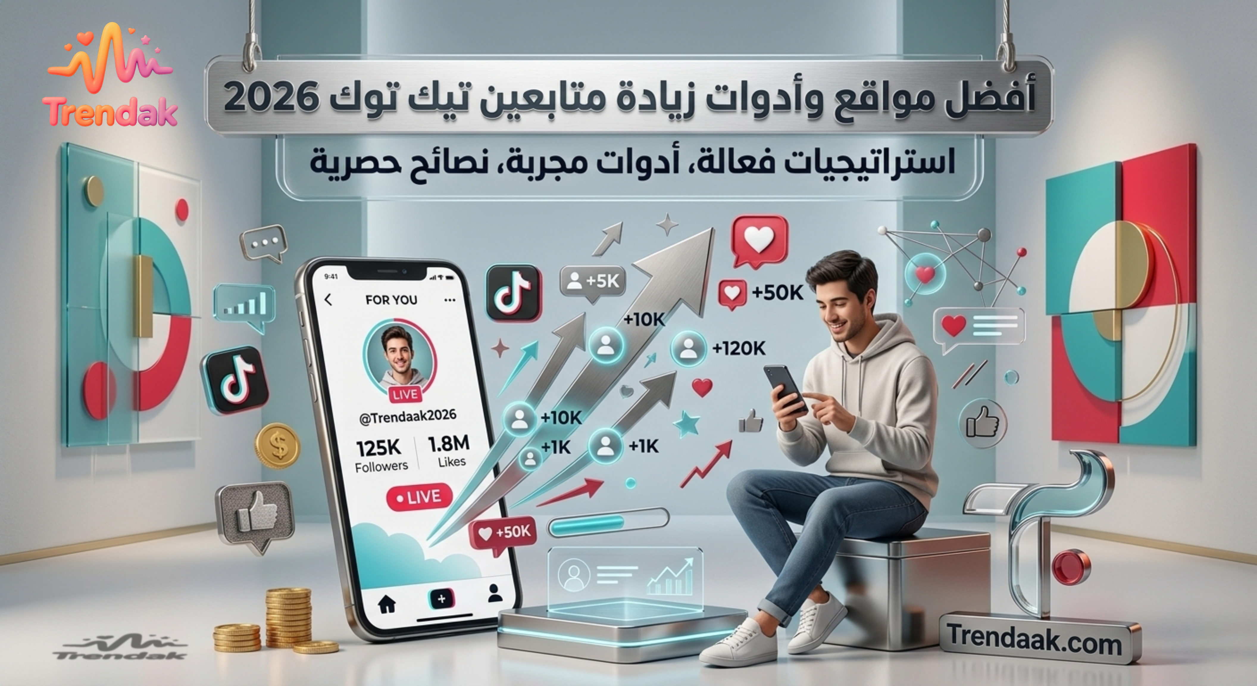 أفضل مواقع زيادة متابعين تيك توك 2026 