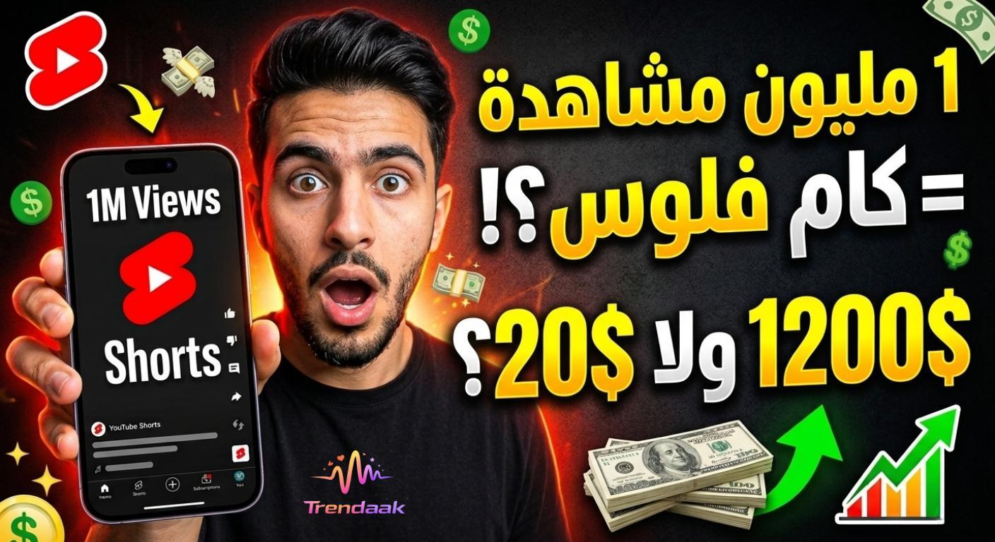 أرباح يوتيوب شورتس 2026 مقارنة بين الربح من المشاهدات والربح من تحويل الجمهور