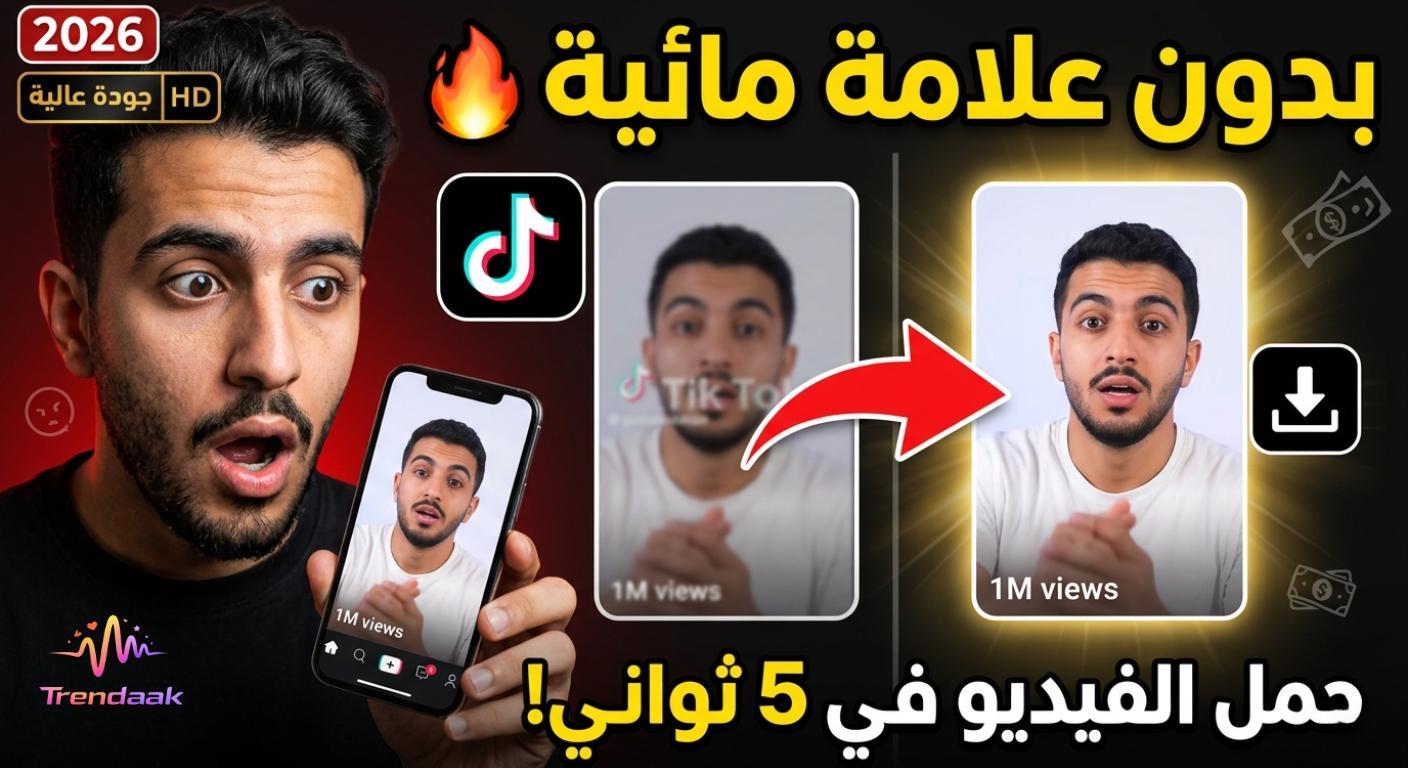 تحميل فيديو تيك توك بدون علامة مائية بجودة عالية باستخدام اداة سريعة ومجانية