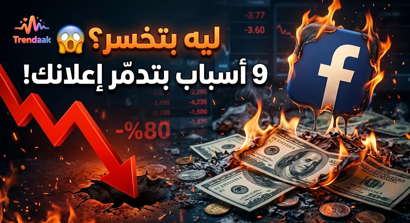 لماذا تخسر أموالك في إعلانات Facebook في 2026.. تحليل حقيقي + 9 أخطاء قاتلة + خطة إصلاح خلال 7 أيام (مصر والخليج)